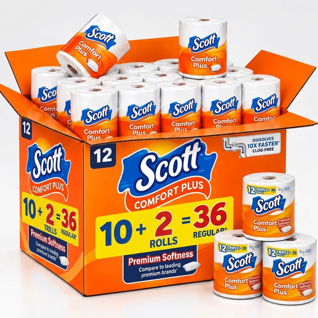 TEMU Towels ( 10 + 2 ) Triple Rolls, 108 Sheets Per Roll, Fast Absorbing, Shrink-wrapped Multi-pack For Kitchen Cleaning, Household Use & Everyday