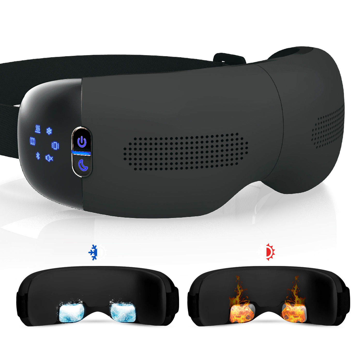   eye care massager foldable eye relaxation   air compression cordless design for daily eye   office and travel