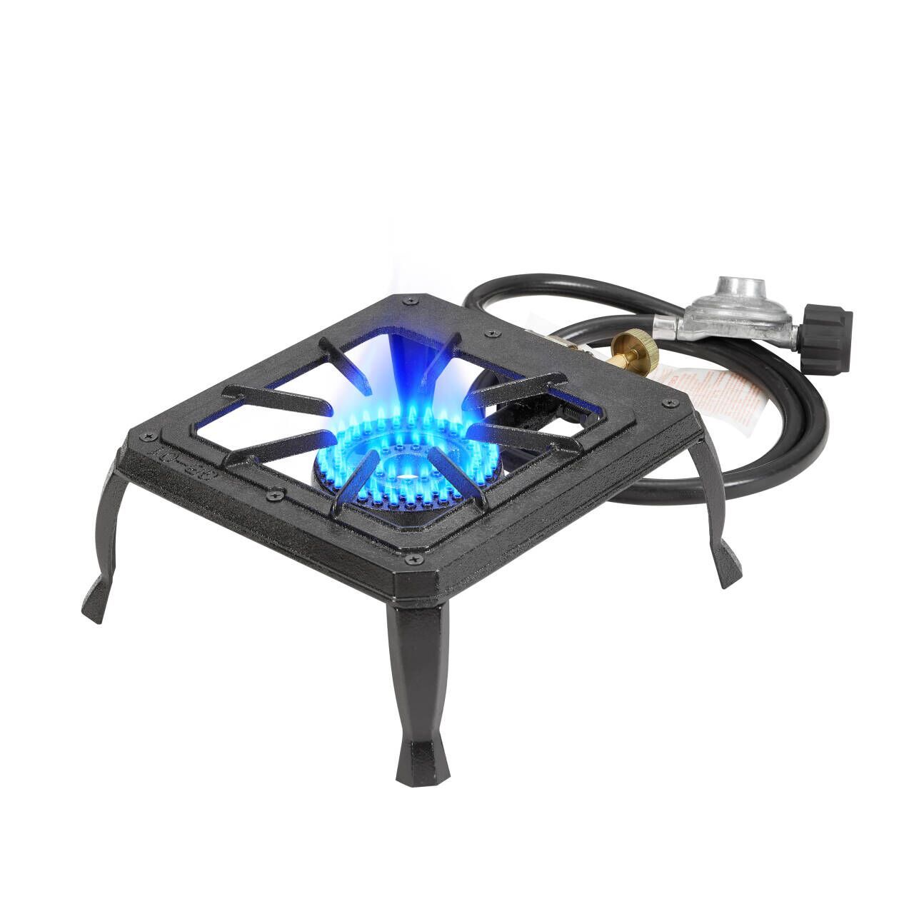 TEMU Vivicreate Double Burner Propane Stove – Portable Outdoor Gas Cooker With Regulator & Hose For Camping Gear, Bbq Grill, Tactical Cooking, Home