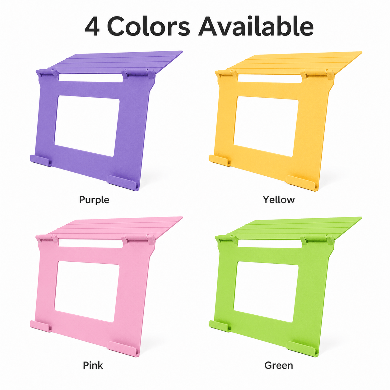 TEMU 4pcs American Mahjong Card Stands, Foldable Rule Card Holders For , Beginner-friendly Table Accessories For Home And Nights