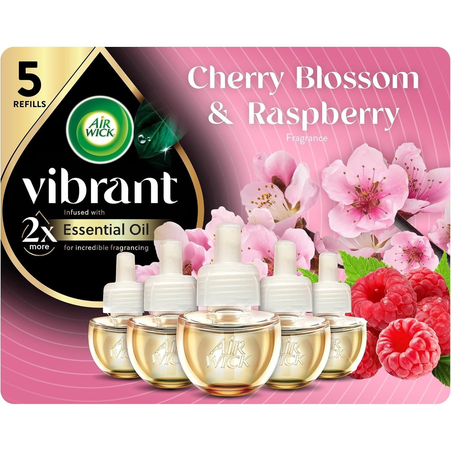 TEMU Scented Oil Vibrant Refill Cherry & Raspberry 5 Ct.
