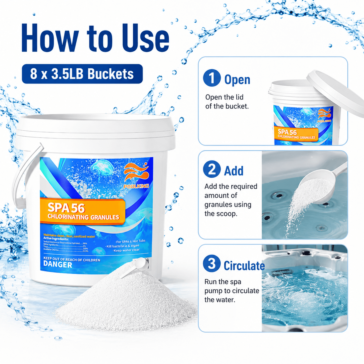 swimming pool supplies sold on Temu United States
