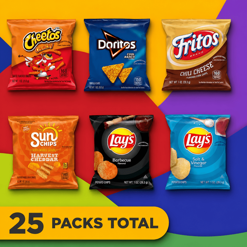 TEMU 25 Packs Mix Flavors Chips Variety Pack