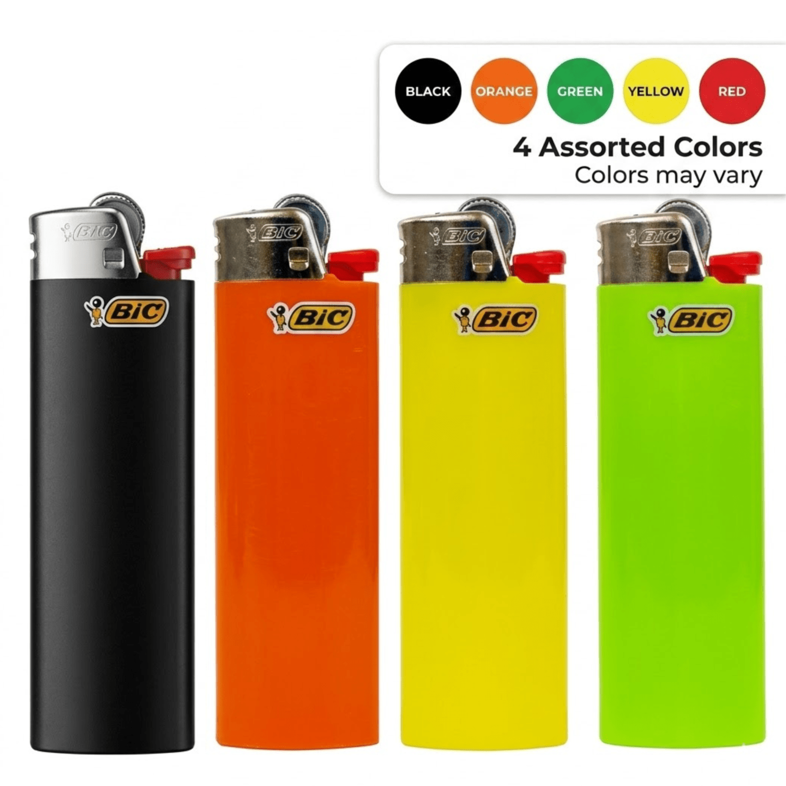 TEMU Maxi Pocket Lighters 4 Pack Assorted Colors Full Size Disposable Lighters Long Lasting Reliable Flame Everyday Household Use
