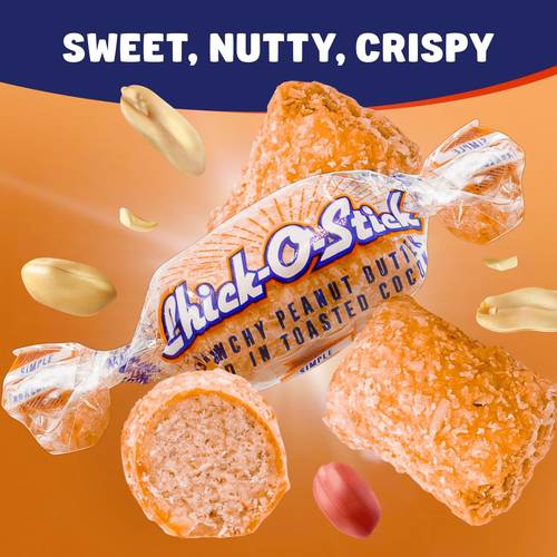 crunchy candy bulk chico sticks individually wrapped bite sized peanut and coconut flavor