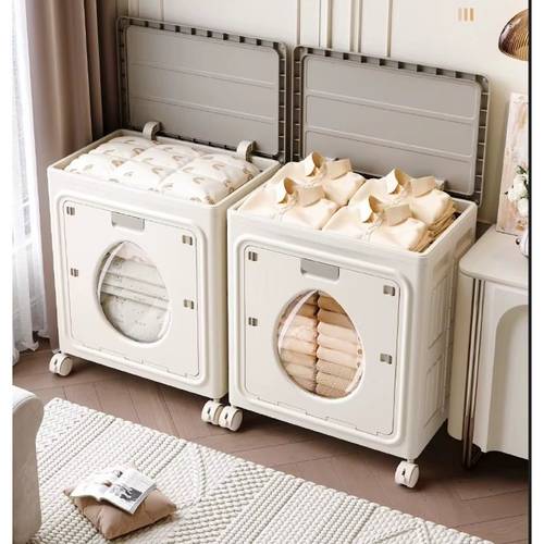 37 gallon oversized storage box large capacity storage cabinet folding storage cabinet with universal quilt organization box thickened folding storage box large capacity wardrobe with wheels foldable storage cabinet with wheels lock design suitable for organizing clothing and quilts for