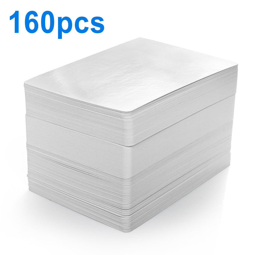 TEMU Blank Playing Cards, 160pcs, Dry Erase, Reusable Flash Cards To Write On, Diy Vocabulary Study Cards, Learning Cards, Game Cards, Message Card, Gift Card, Glossy Finish, Size