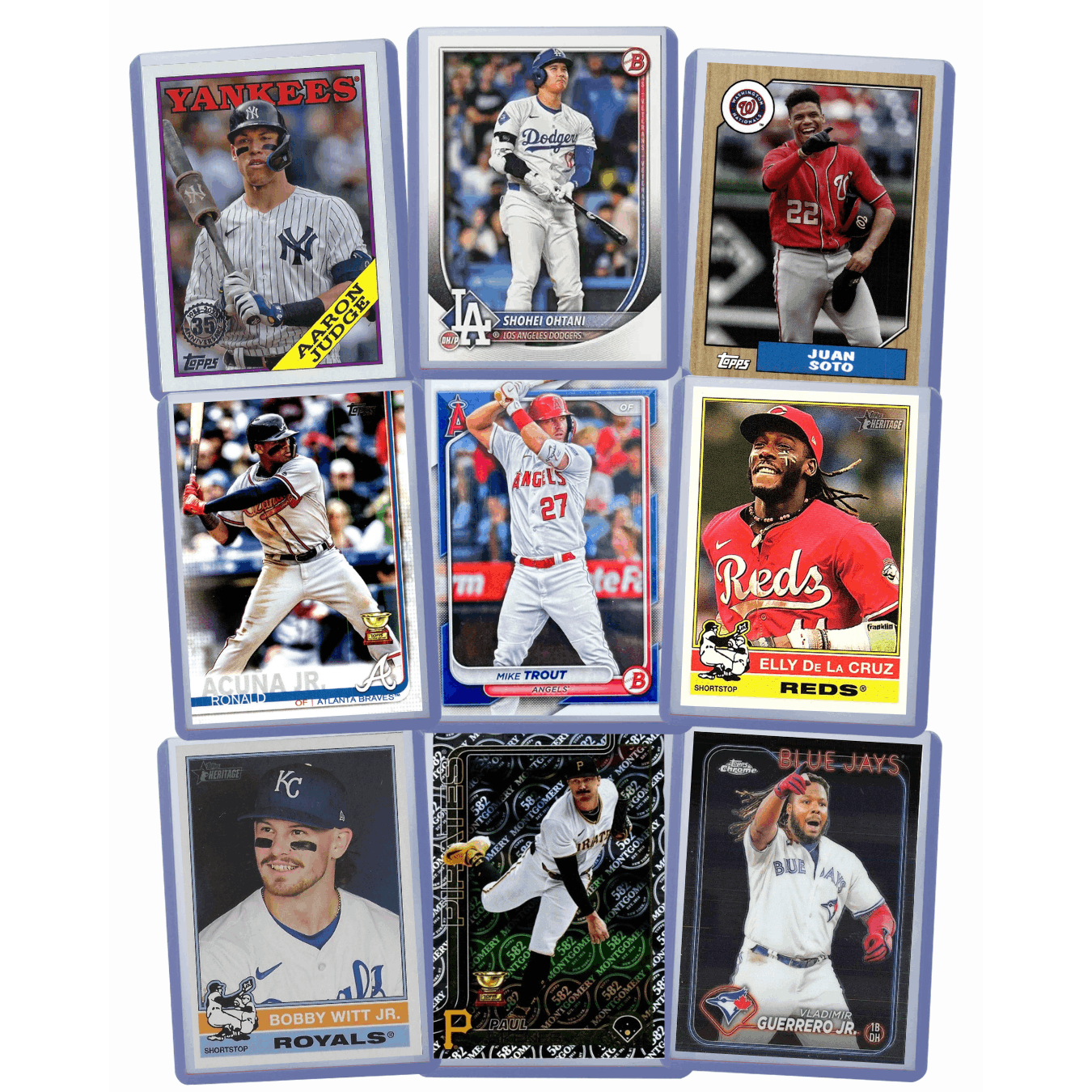TEMU Baseball Cards: Ohtani, Judge, , Trout, Jr., Bobby Jr., Skenes, Soto, Jr. Assorted Card Gift Pack