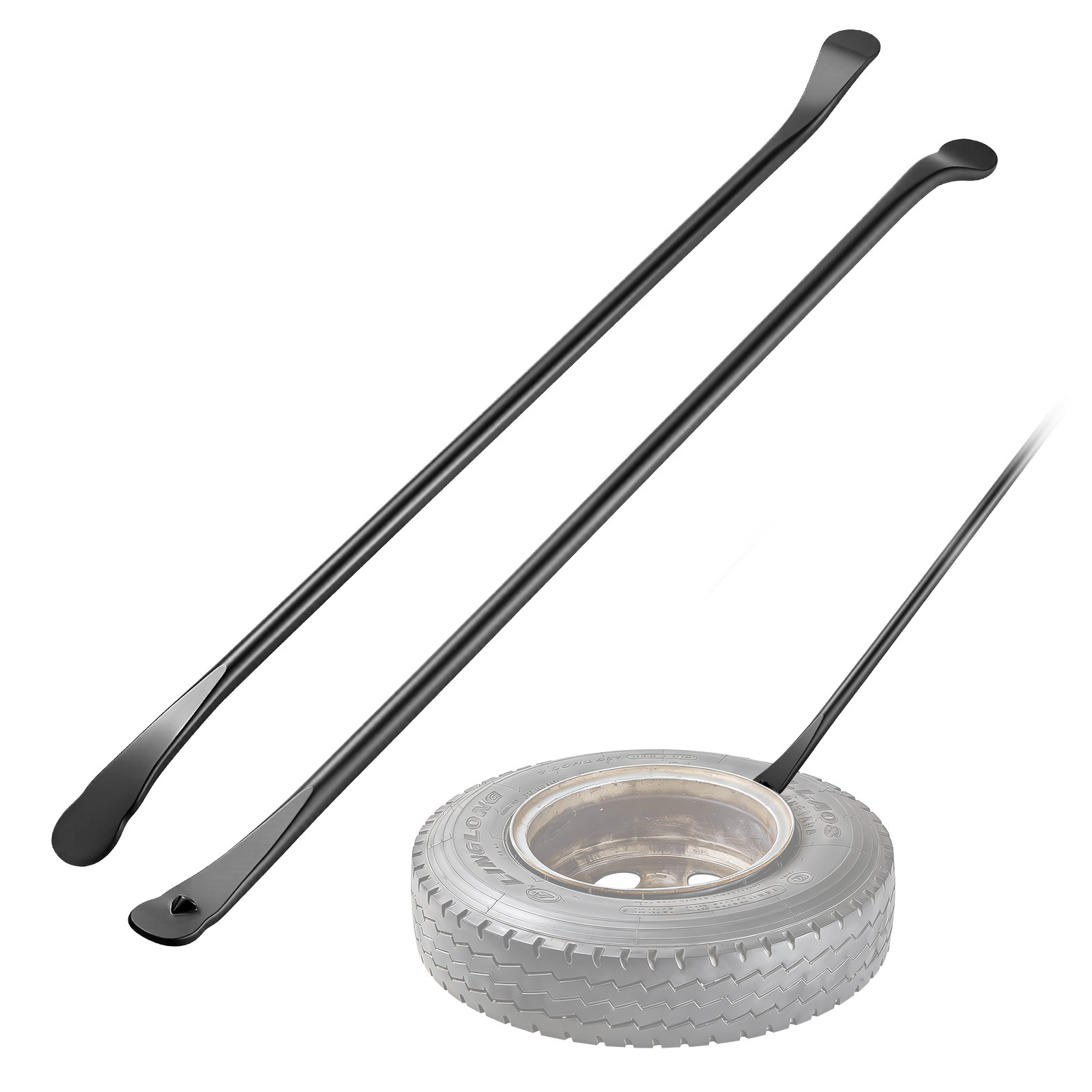 TEMU Vevor Tire Bars 2 Pcs 382 Inch Tire Mount And Demount Iron Heavy Duty Alloy Steel Mounting Tools Professional Changing Removal Tools For