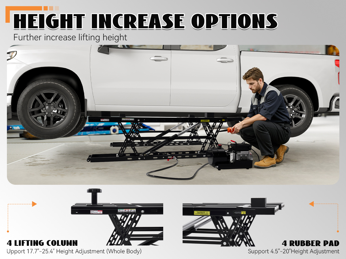 7000lb to 8000lb car lift designed for home garage workshop auto repair, suitable for sedan suv pickup and most universal vehicles, ideal   inspection and underbody work. Product details 6