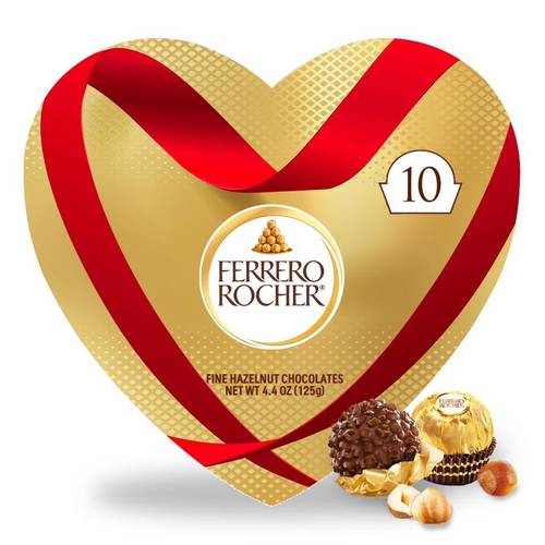 2 pack valentine s day heart gift box chocolates 20 pieces 4 4 oz premium chocolate candy