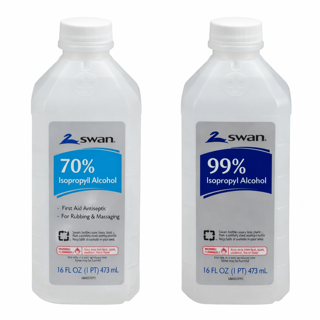 TEMU 99/70 Isopropyl Rubbing Alcohol Bottle 16 Oz (2 Pack)