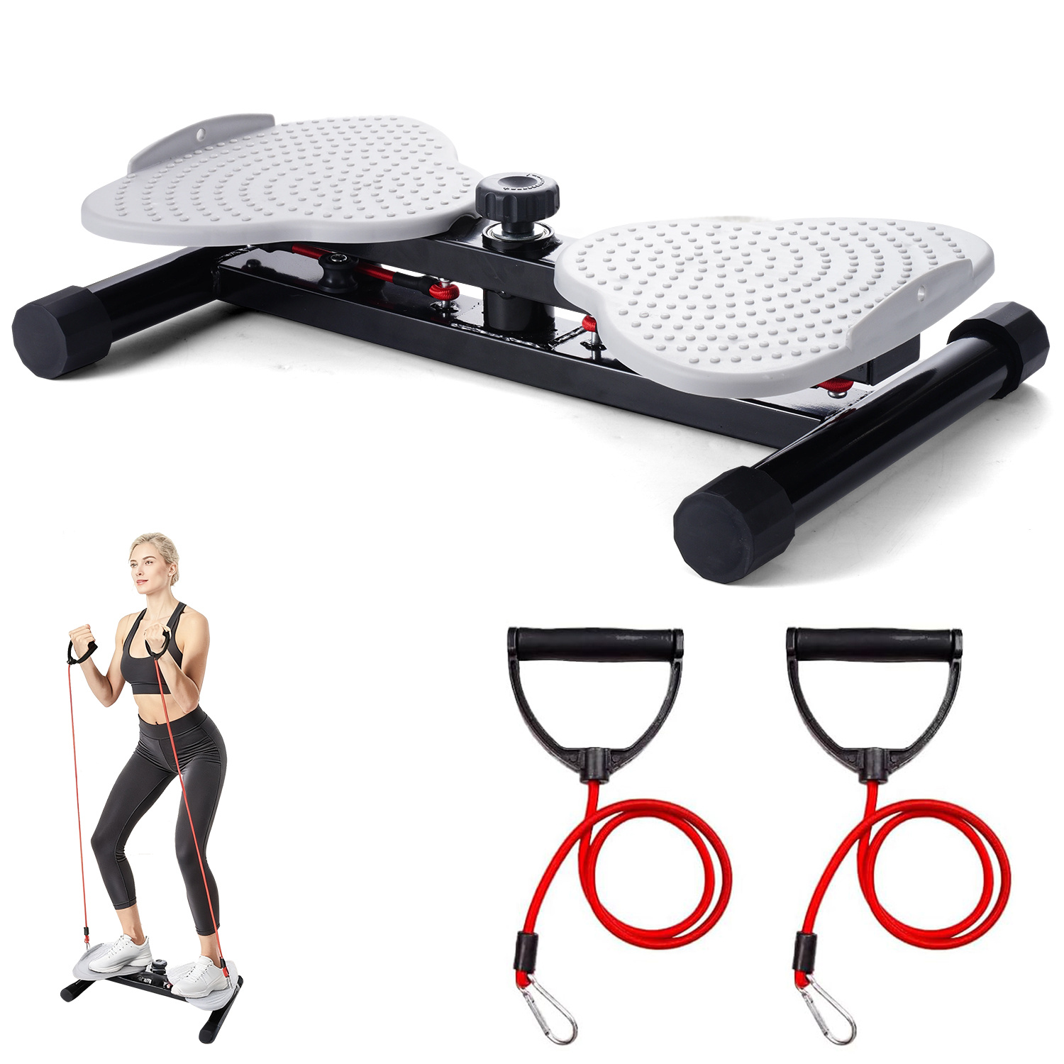 1 pièce dispositif de de taille en acier avec bande de , équipement dentraînement de force core haute , adapté pour la gym à domicile, et le fitness en extérieur, pour femmes et hommes, cadeau danniversaire, pile Détails du produit 3
