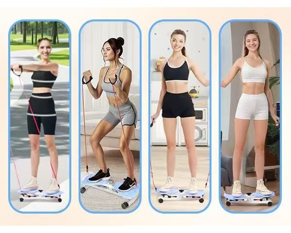 1 pièce dispositif de de taille en acier avec bande de , équipement dentraînement de force core haute , adapté pour la gym à domicile, et le fitness en extérieur, pour femmes et hommes, cadeau danniversaire, pile Détails du produit 5