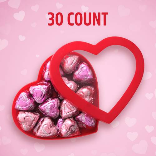 hearts of 30 mothers day box shaped chocolates for gifting and celebrating mothers day ideal for