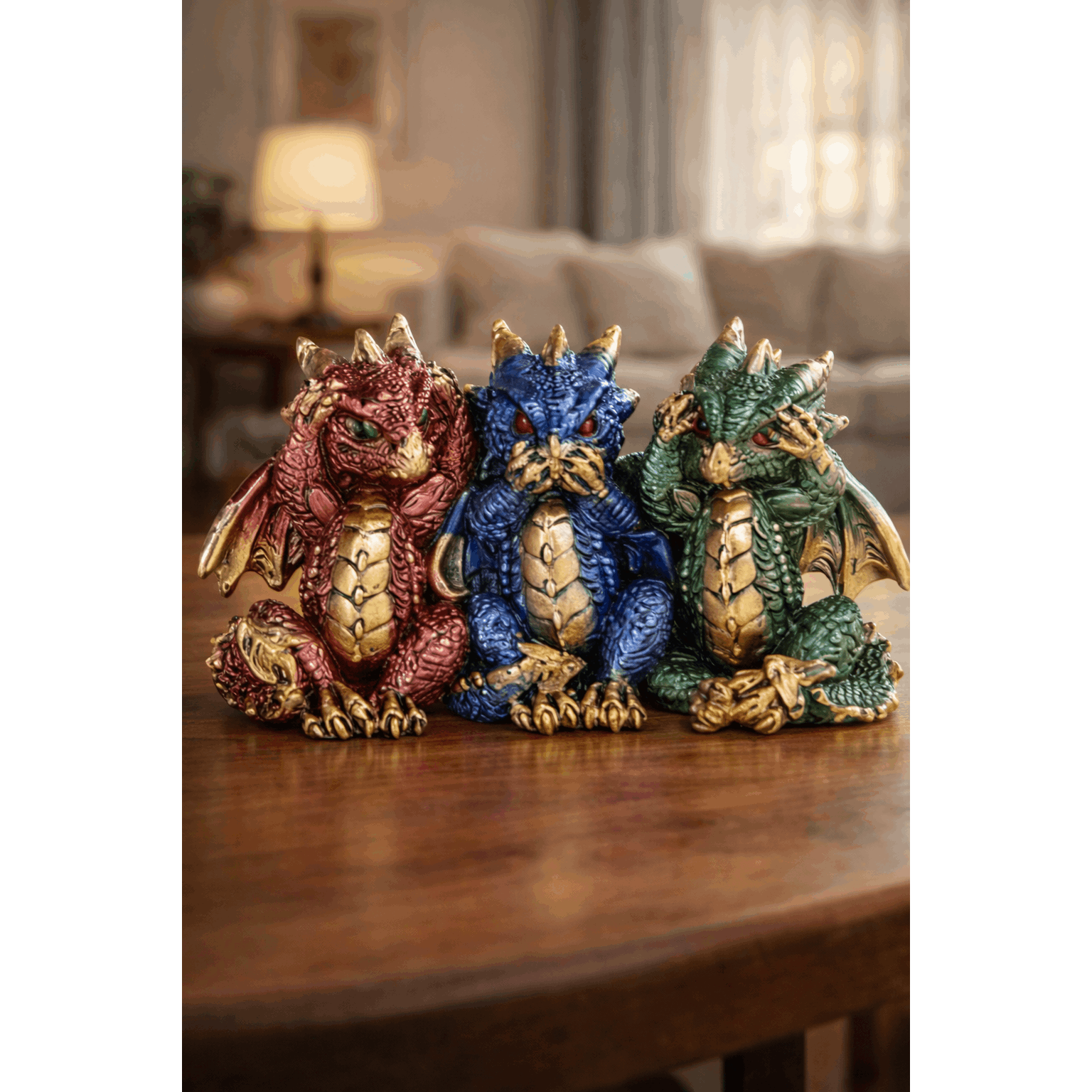 TEMU 5.5" X 2" X 3.25" Wide Figurine Decorative Resin Statue Sculpture For Home, Office, Or Bookshelf – A Unique Collectible And Perfect Gift For ,