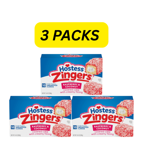 3 packs raspberry artificially flavored cake 13 4 oz box 10