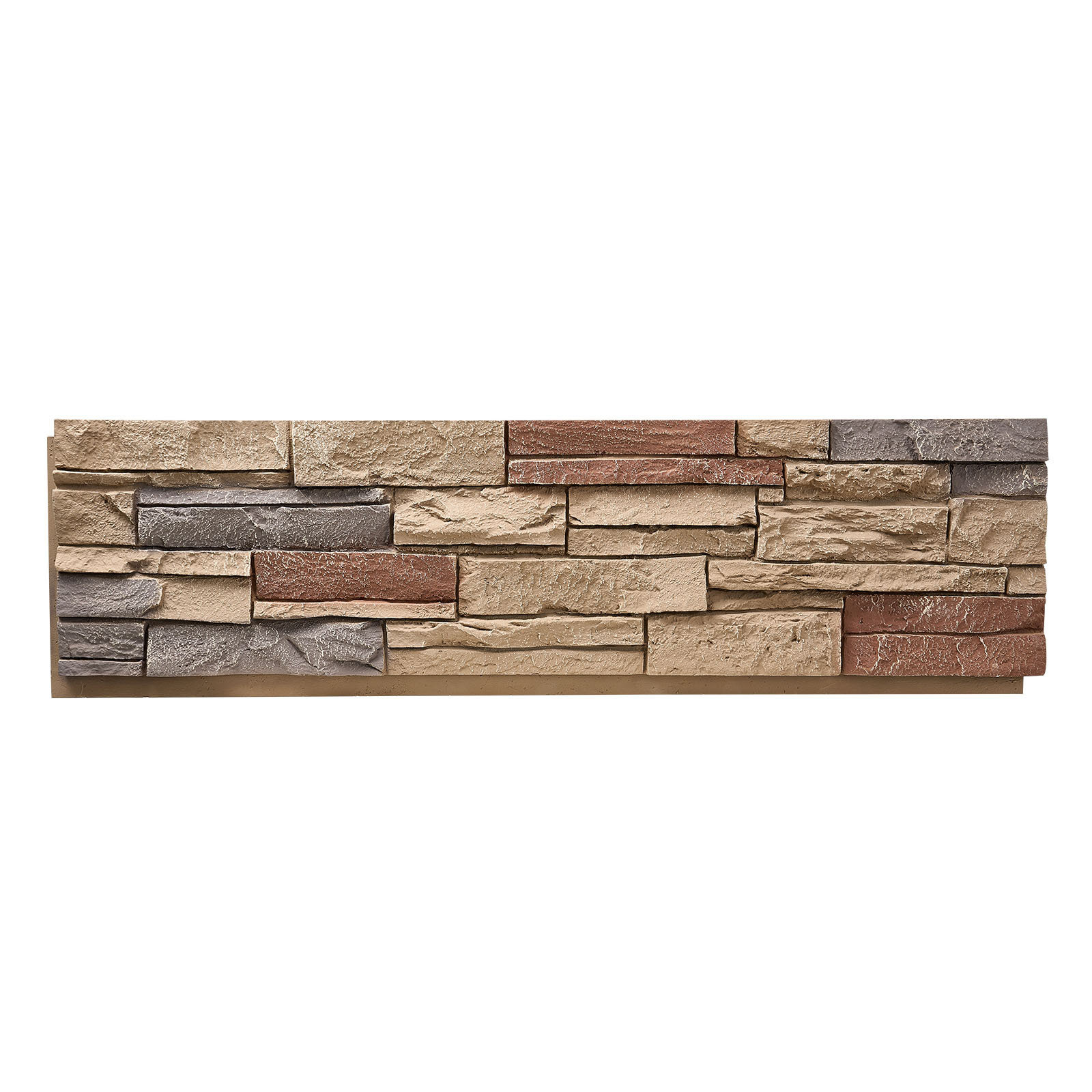 TEMU Vevor Stacked , 45.6 X 12.8 In Artificial Stone Wall Panels, High-density Pu Stones Siding Panel, Easy To Cut, Rock Panels For Interior And