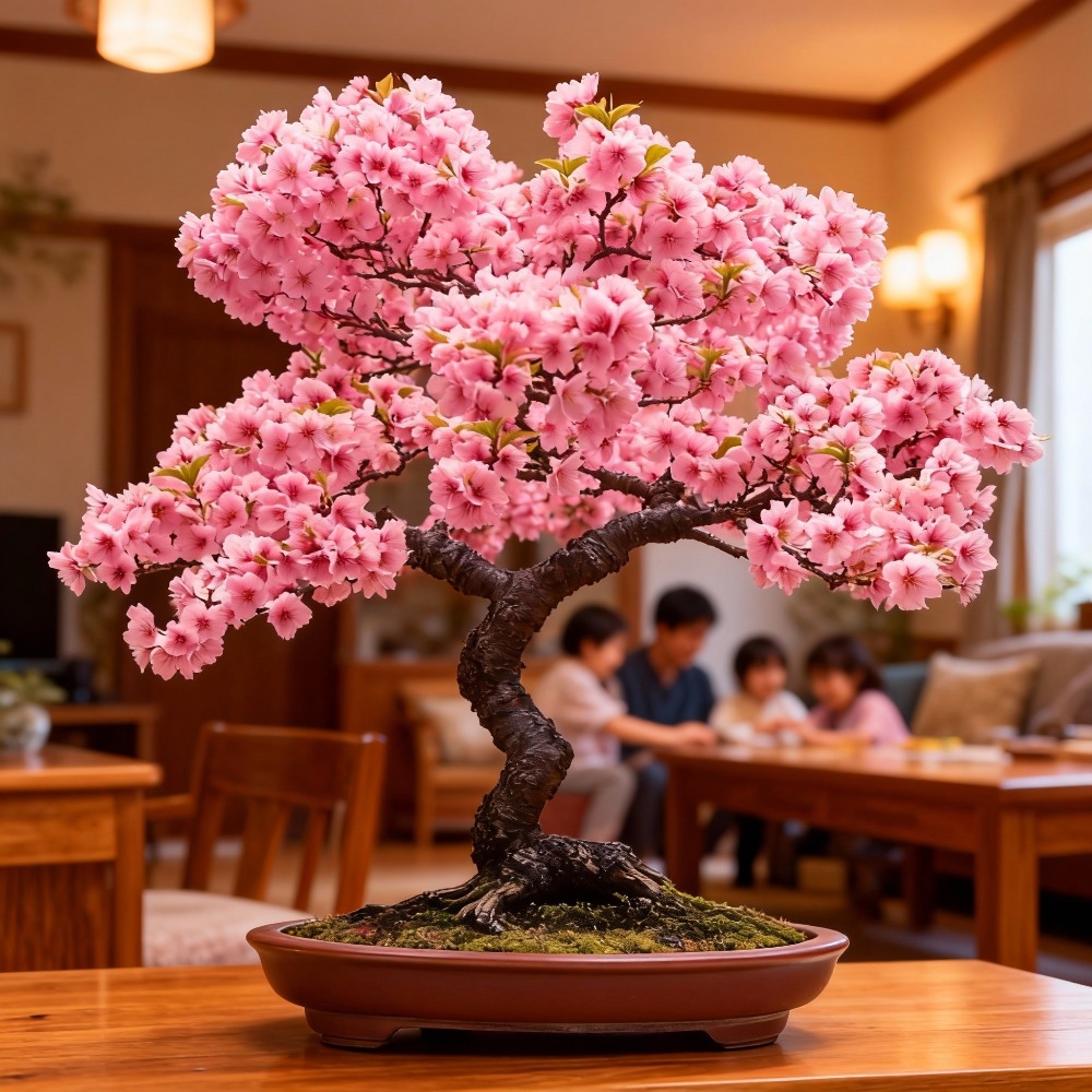 21 high-quality Japanese cherry blossom seeds for cultivating bonsai trees, perfect for home gardening and decorative planting.