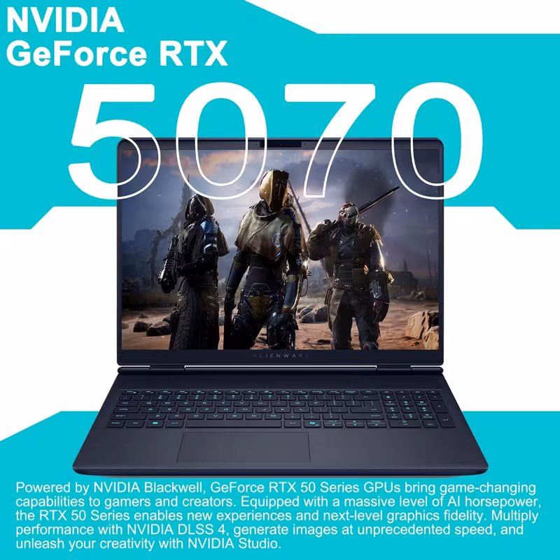 dell 16x aurora gaming ai laptop 16 wqxga 240hz 100 dci 24 core ultra 9 275hx 32gb 2tb ssd geforce 5070 up to 798 ai tops thunderbolt home Product details 3