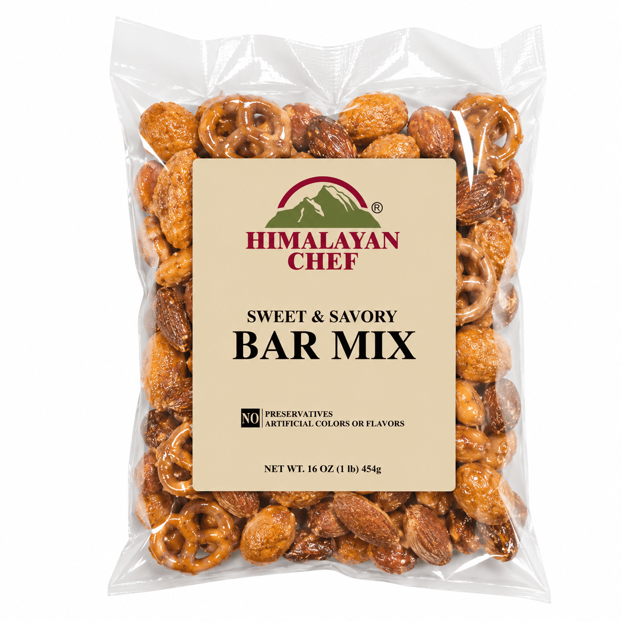 TEMU 1 Pound Bag - Himalayan Nuts Bar Mix 1lbs Bag – Dried Fruit & Nut Variety Pack With Almonds, & Wasabi Peas