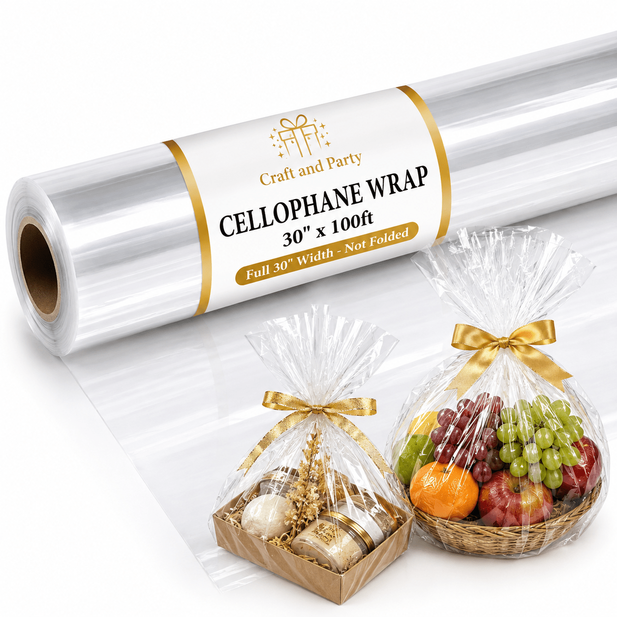 clear wrapping paper sold on Temu United States