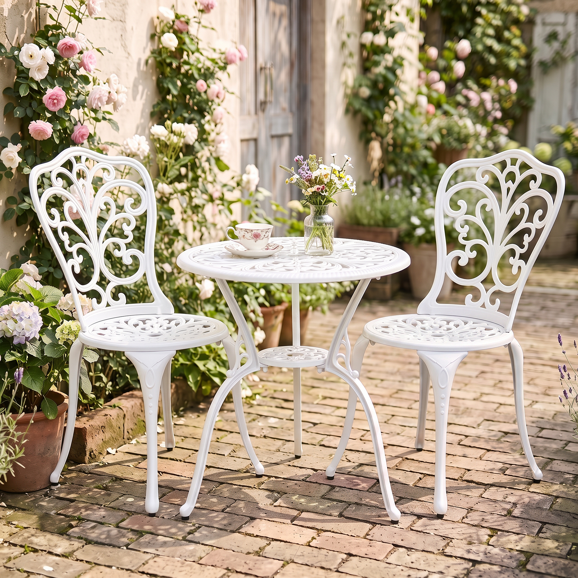 bistro table and chairs sold on Temu United States