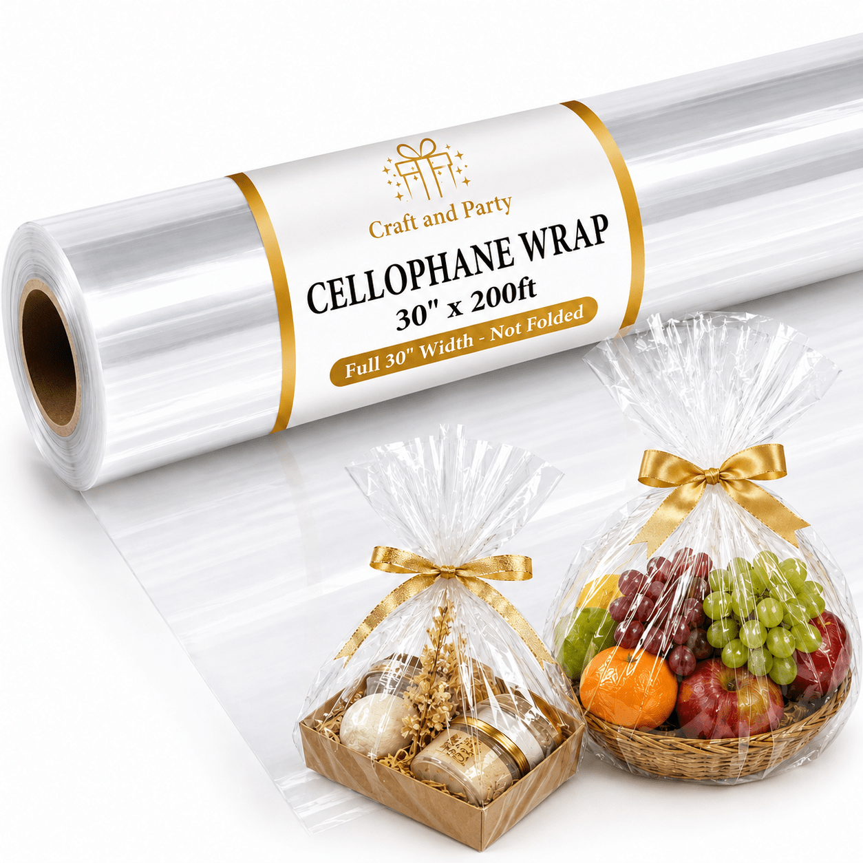 clear wrapping paper sold on Temu United States
