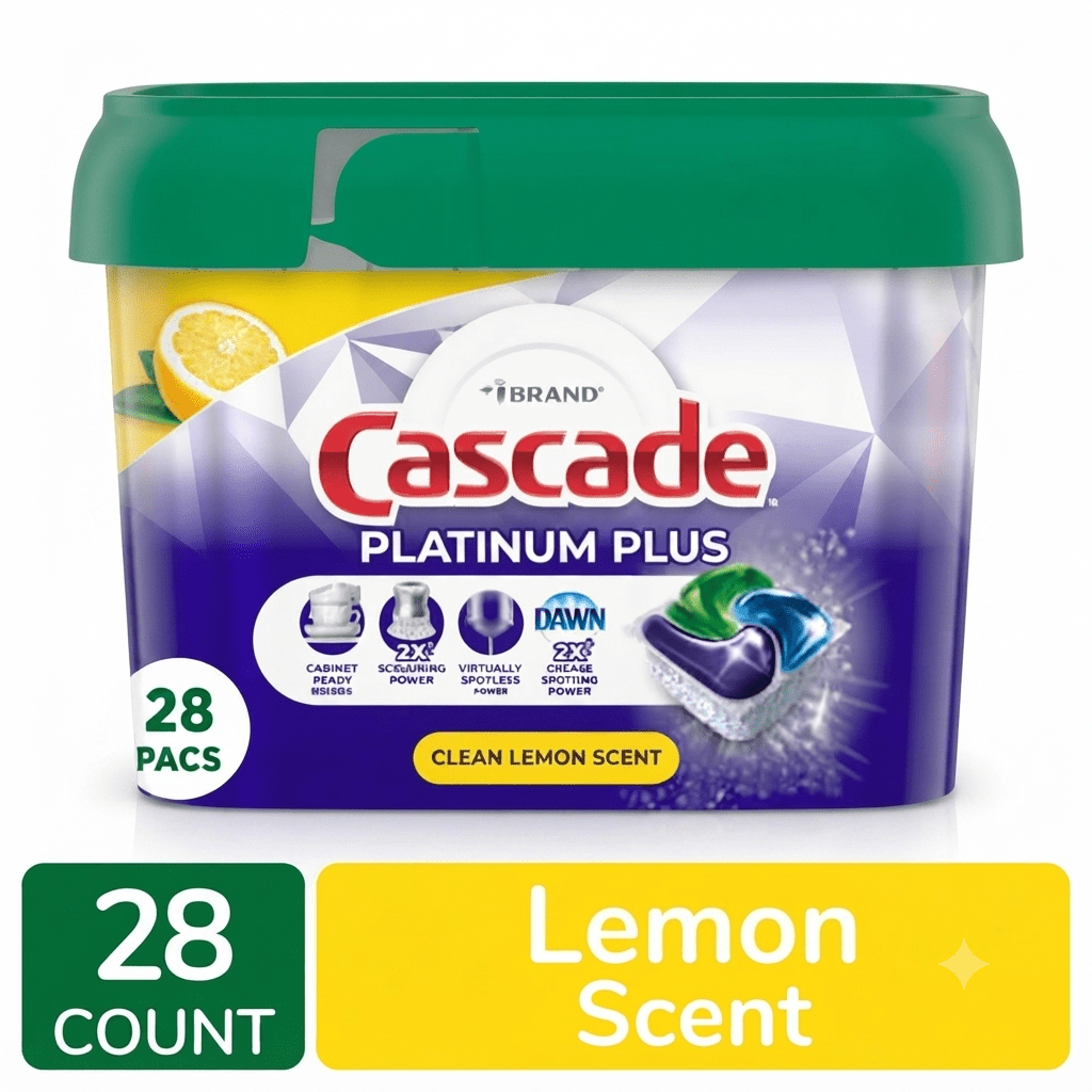 TEMU 28 Count  Lemon Scent Dishwasher Detergent Pods