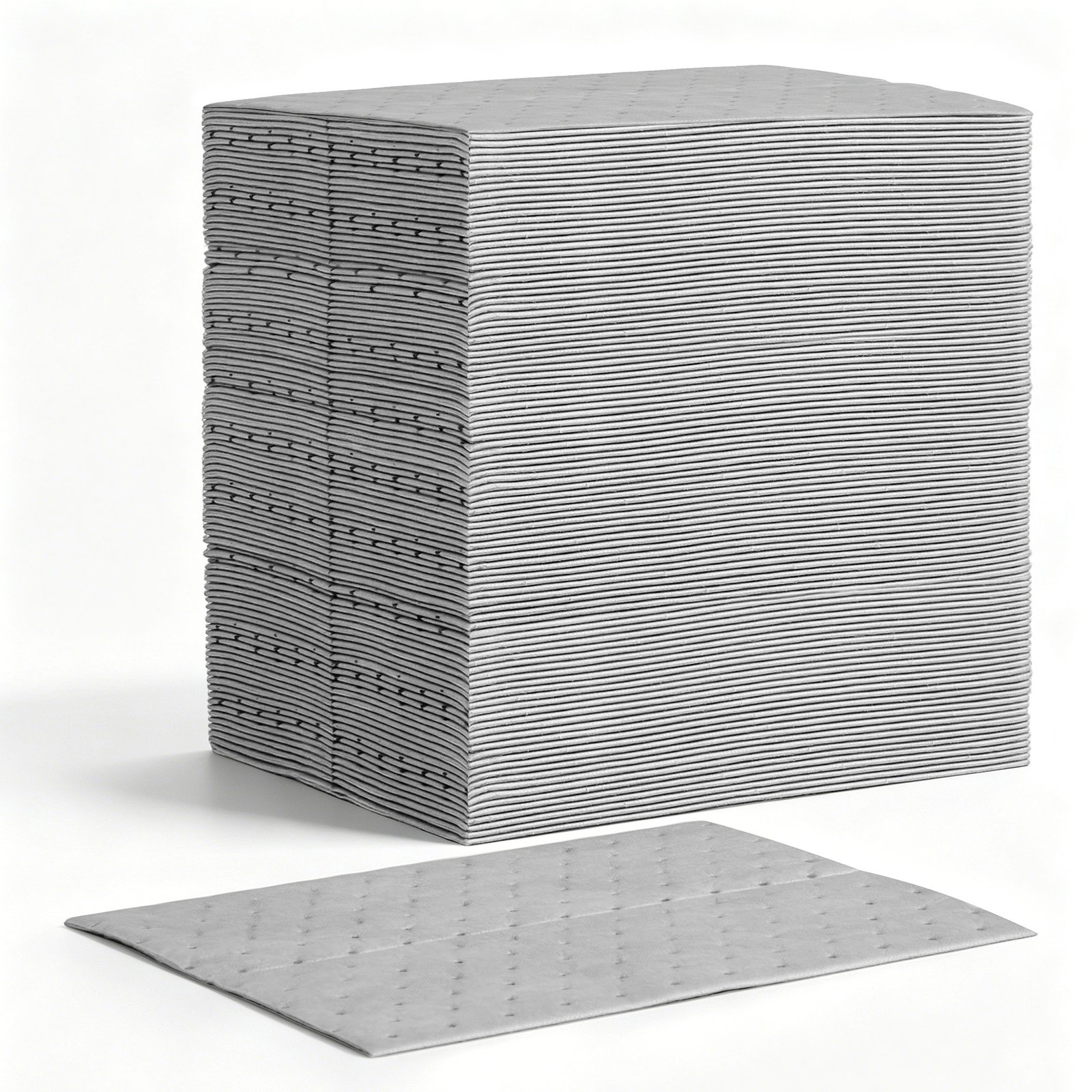 Vevor Absorbent Pads, 13" X 10" 100-pack, Heavy-duty Spill Absorbing Pads, Universal For Gasoline/engine Oil/water/coolant, Durable Pp Spill Control Mats For Garage Workshop Factory