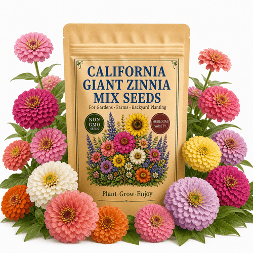 mix seeds for planting large multicolor summer flowers for sunny beds borders and cut flower gardens