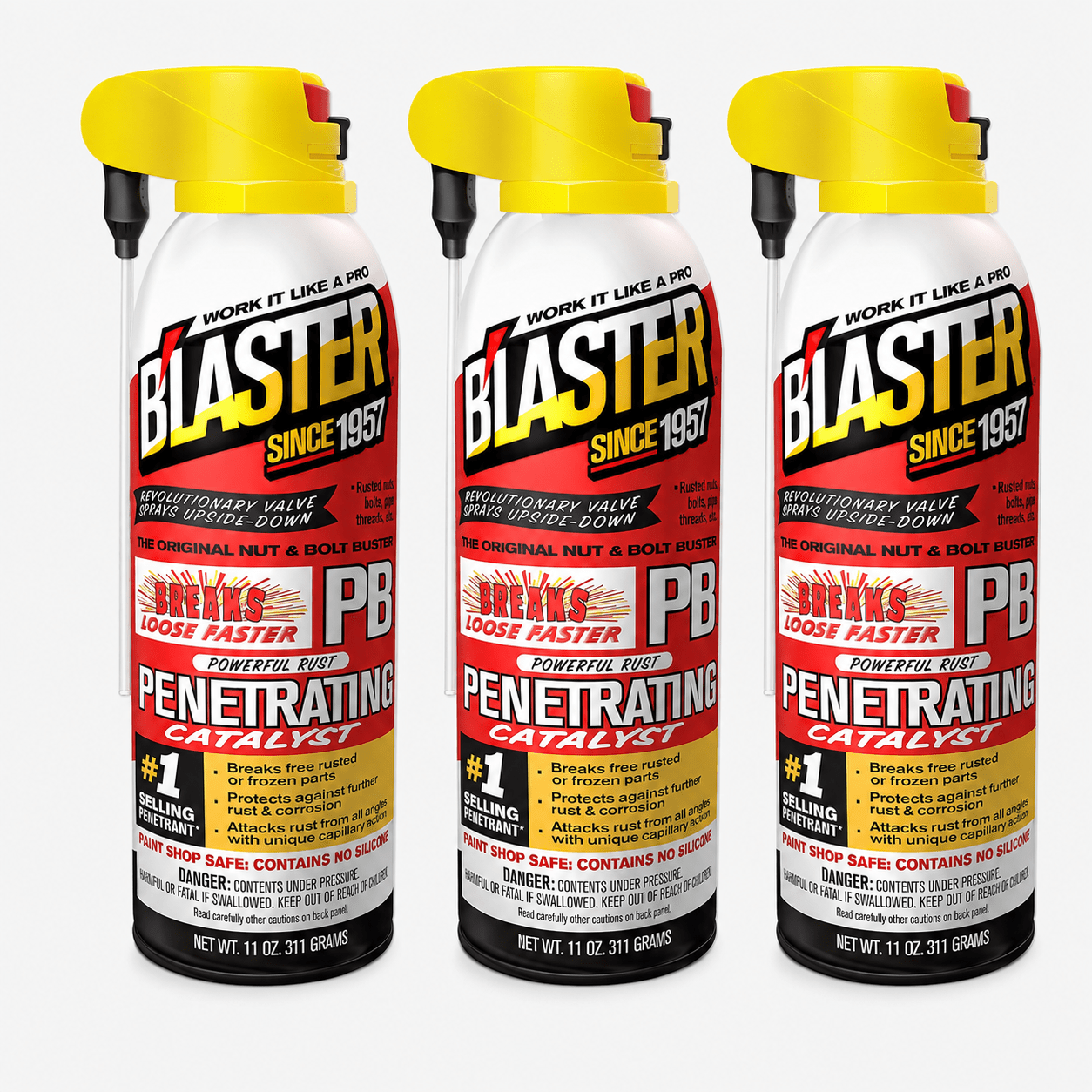 TEMU Penetrating Oil Spray, 11 Oz Cans (3-pack) – Rust Remover & Loosener For Stuck Nuts, Bolts & Rusted Parts – Penetrating For Automotive &