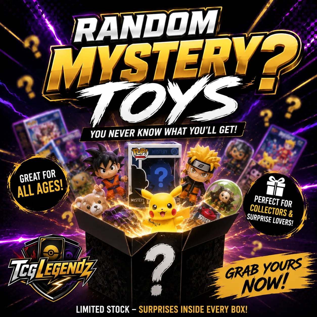 Random Mystery Toy Box – Surprise Collectible Figure Or Toy | Assorted Character-inspired Mystery Gift For Collectors, Kids & Fans