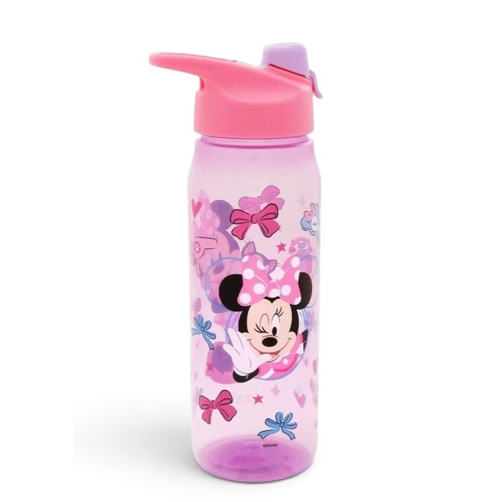Mouse Plastic Water Bottle For Girls - 20 Oz Reusable Canteen For Home, School, Mouse Water Bottle