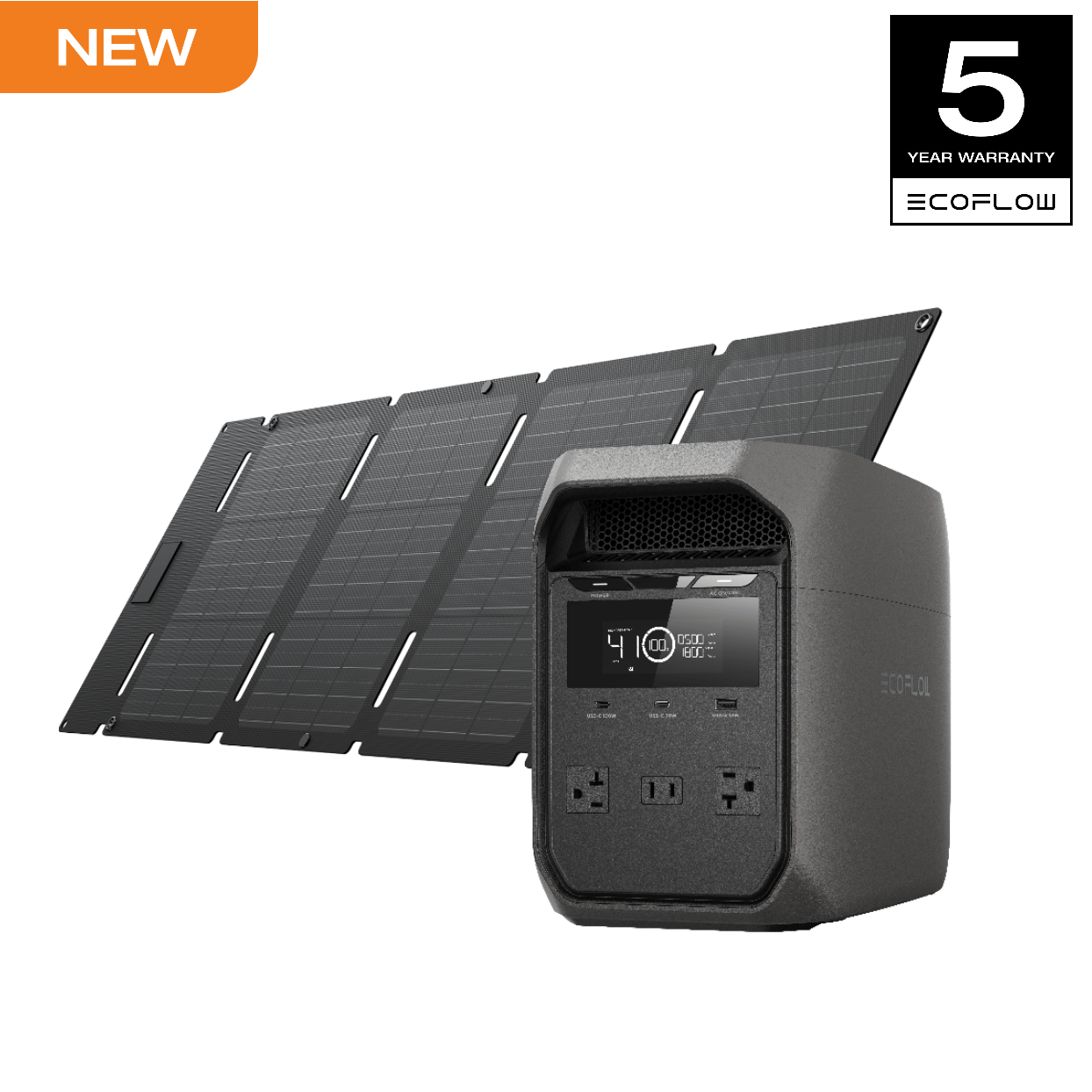 TEMU 45w Portable Solar Panel With Solar Power Station 3 Classical (light Grey, Separate Shipment), 1024wh Lifepo4 Battery Portable Power Bank, 1800w
