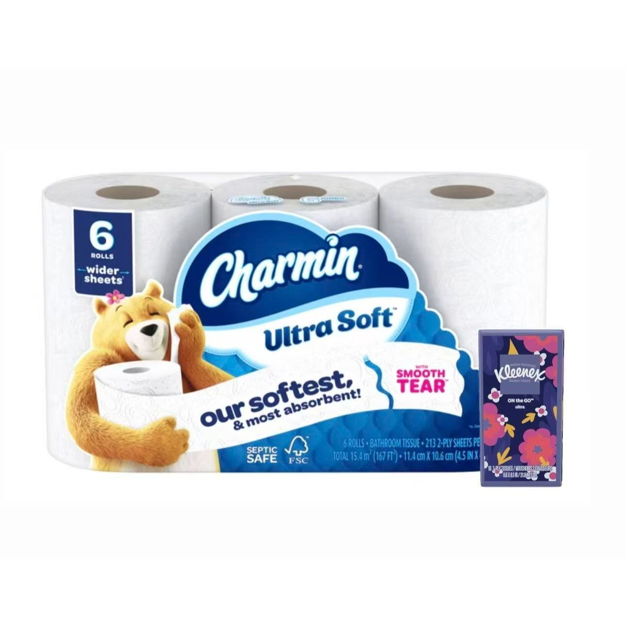 TEMU 2-ply Storng And Long Lasting, 6 Rolls, Bathroom Must Have, With Free Gift