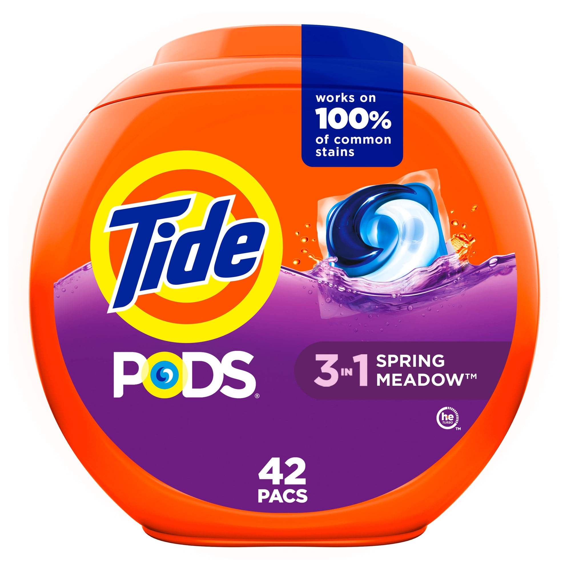 TEMU 42 Count - Pods Laundry Detergent Soap , Scent, With Bamboo Tissue