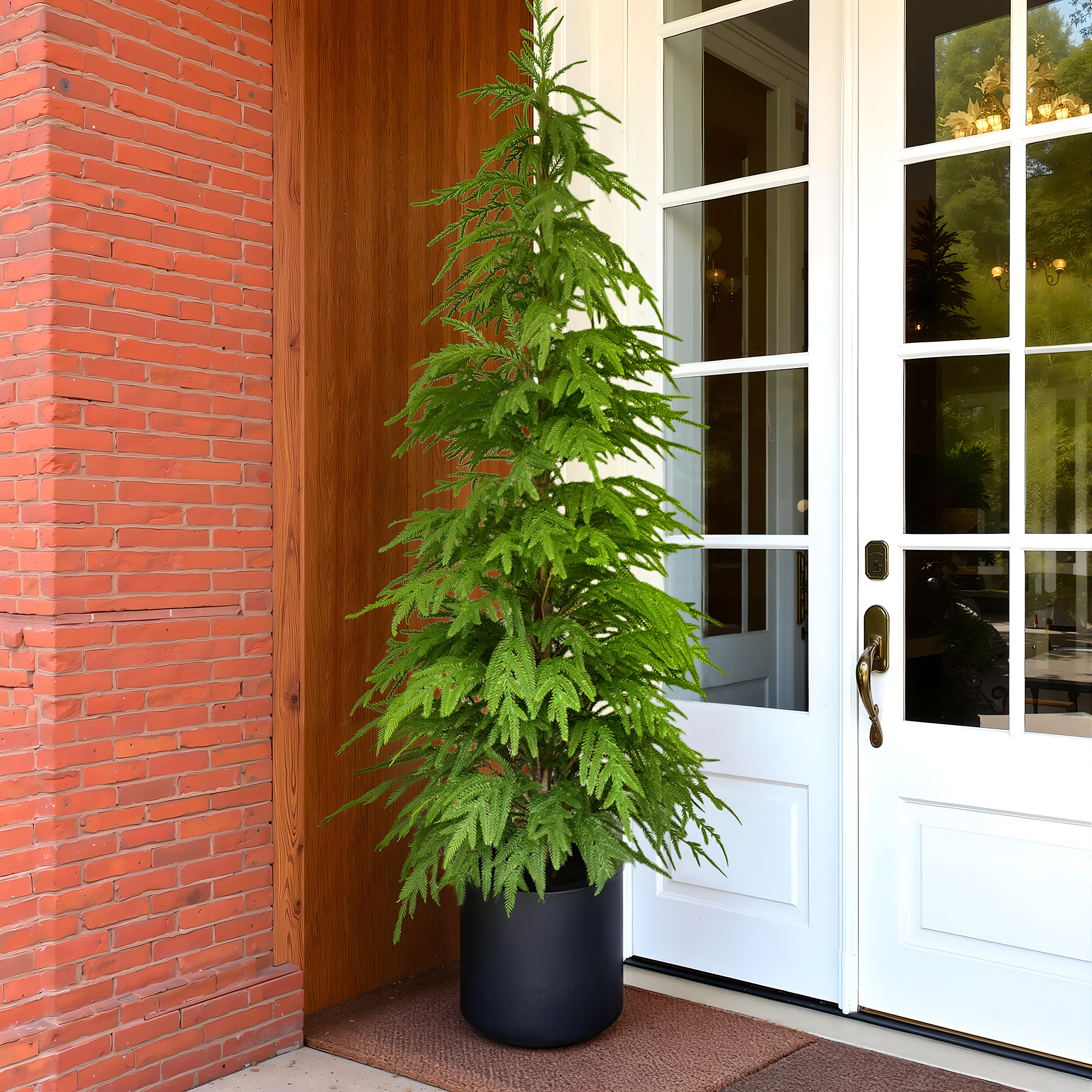 artificial trees for outside sold on Temu United States