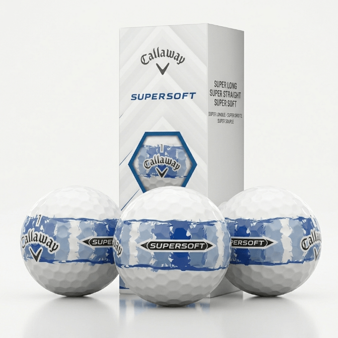 Callaway Golf Golf Balls Distressed Stripe Blue (sleeve)