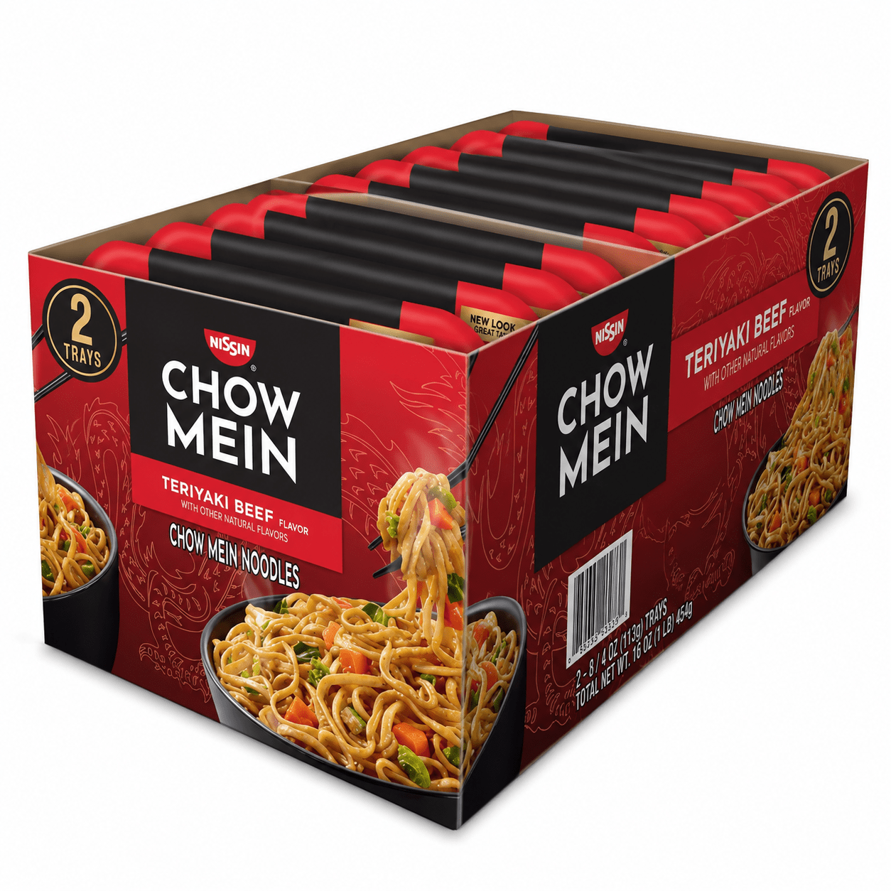 TEMU Nissin Chow Mein Club Pack, 4 Oz., 2 Pack – Authentic Asian-style Noodles With Savory Sauce And Vegetables – Convenient Ready-to-eat Chow Mein