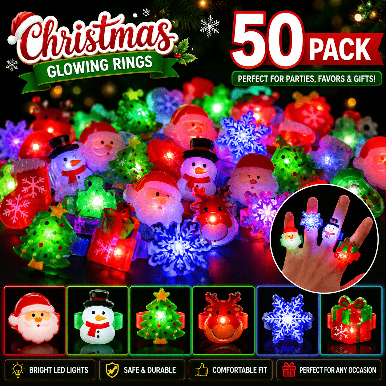 finger lights sold on Temu United States