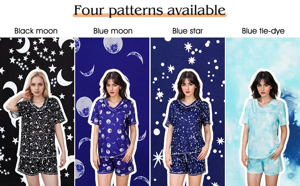 two piece outfit womens pajama set soft breathable striped   shorts with pockets   sleepwear lounge pjs s xl Product details 0