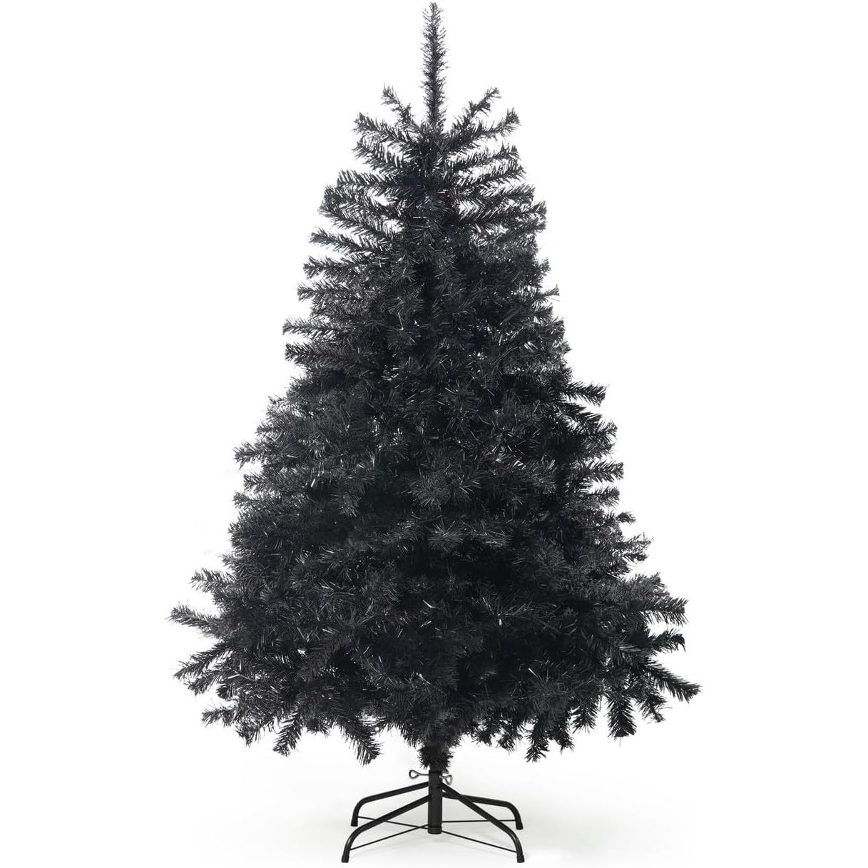 TEMU 4.5 / 6 Feet Christmas W/ Pre- Tip & Stand, Fake For , , , Decoration, Multiple Styles