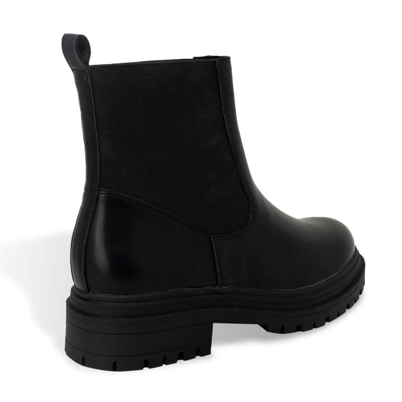 Women’s  Black Chelsea Ankle Boots - Classic Slip-On Design Amazon.com | Athlefit Women main image 3