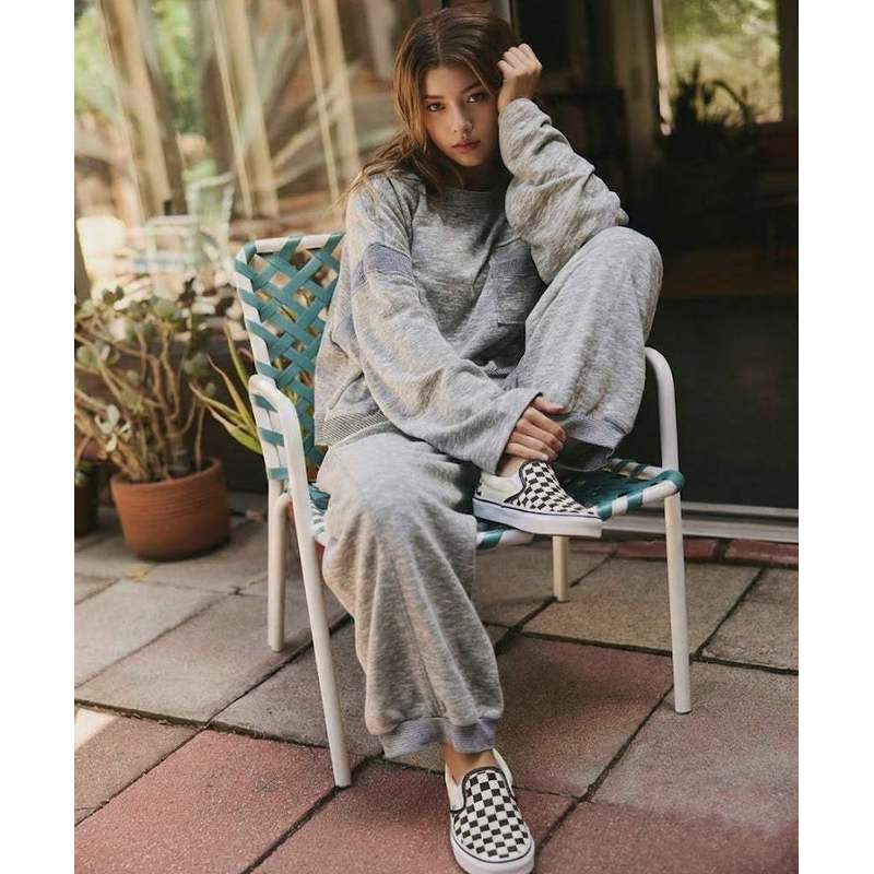 Checkerboard Slip-On Sneakers