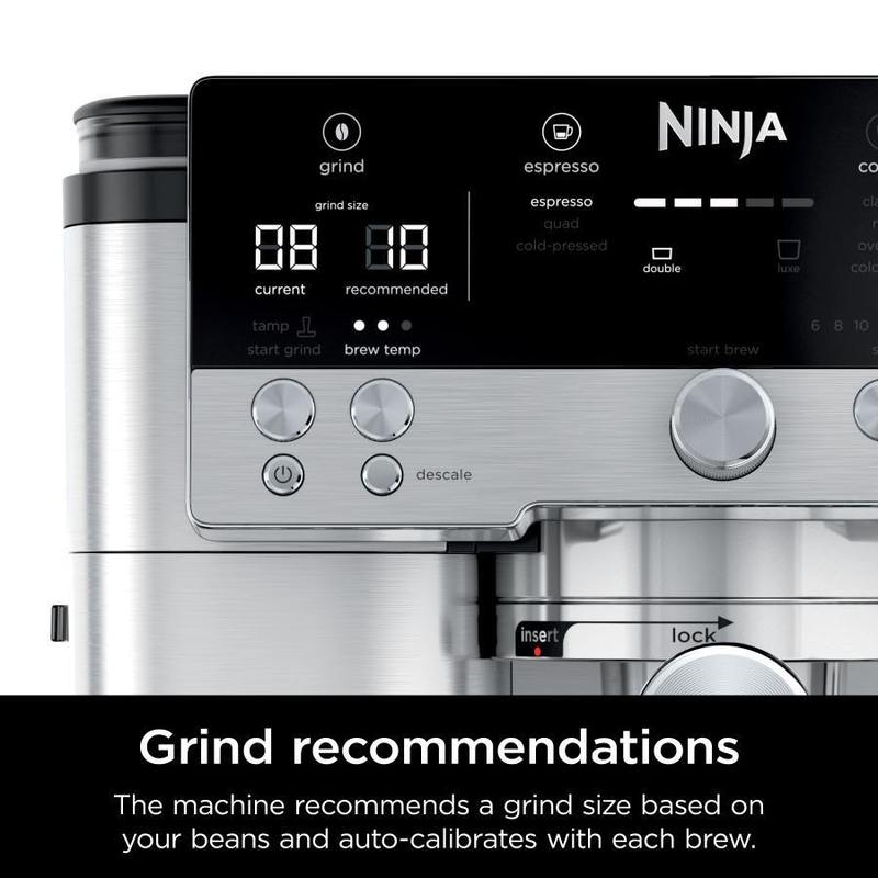 r es601 luxe caf   espresso machine drip coffee cold brew grinder tamper frother silver certified refurbished Product details 3