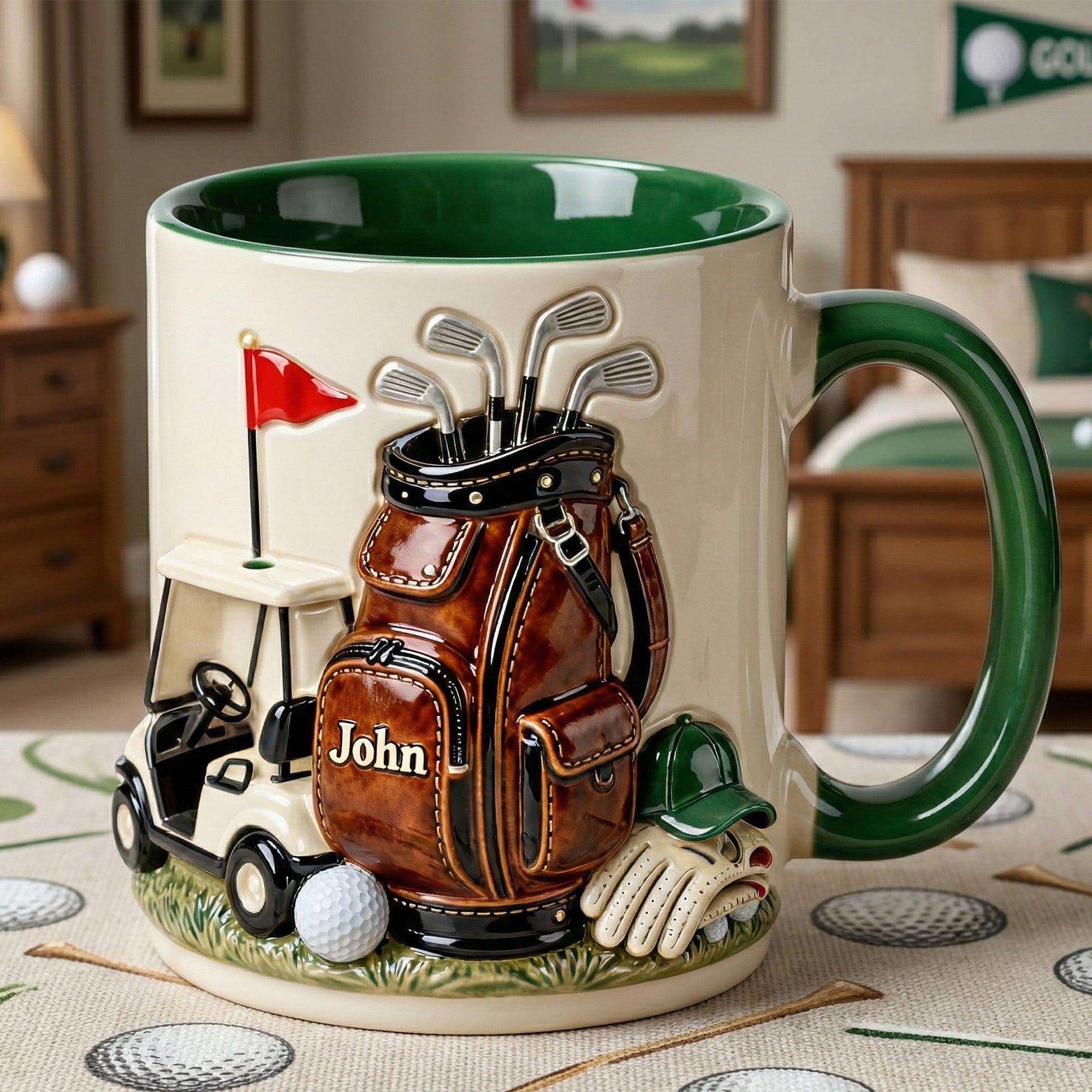 On The Course Golf Coffee Mug - Personalized Gift For Golfers 05HYMG050126