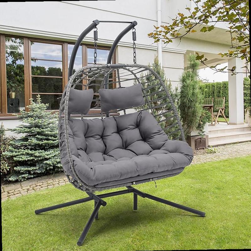 Garden Furniture Hanging Chair Metal Frame Outdoor Swing Chair