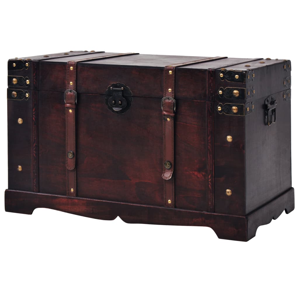 vidaXL Vintage Treasure Chest | Antique Wooden Storage Trunk