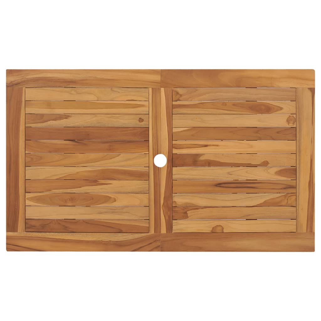 vidaXL Outdoor Dining Table Folding Table Garden Furniture Solid Wood Teak